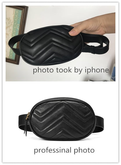 waist belt bag women rivets lions Fanny Pack bags luxury brand fashion velvet leather handbag red black beige 2018 hight quality