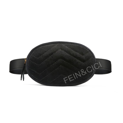 waist belt bag women rivets lions Fanny Pack bags luxury brand fashion velvet leather handbag red black beige 2018 hight quality