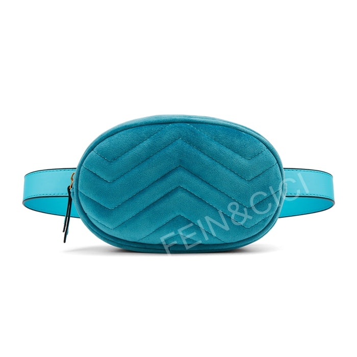 waist belt bag women rivets lions Fanny Pack bags luxury brand fashion velvet leather handbag red black beige 2018 hight quality