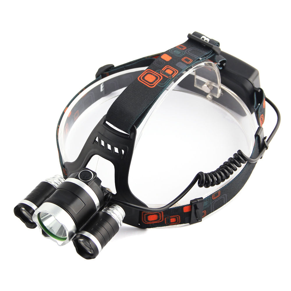 waterproof Headlight Led rechargeable 18650 headlamp 10000LM light head lamp 1T6+2R5 flashlight of fishing lantern head Torch