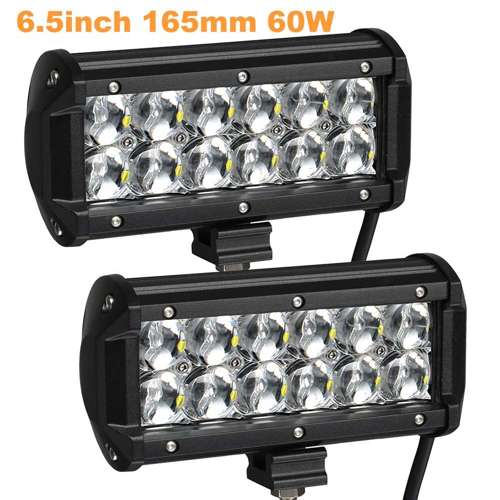 weketory 4 6.5 9.3 12 17 inch 30W 60W 90W 120W 180W 5D LED Work Light Bar for Tractor Boat OffRoad 4WD 4x4 Truck SUV ATV 12V 24v