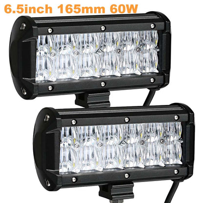 weketory 4 6.5 9.3 12 17 inch 30W 60W 90W 120W 180W 5D LED Work Light Bar for Tractor Boat OffRoad 4WD 4x4 Truck SUV ATV 12V 24v