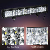 weketory 5D 20 22 28 inch 210W 240W 300W LED Work Light Bar for Tractor Boat OffRoad 4WD 4x4 Truck SUV ATV Combo Beam